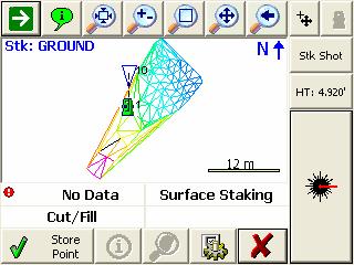 Staking Menu If you see a message indicating that you have to select a surface before staking to one, you will need to go into the stake settings screen and select a surface to stake to.