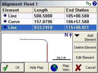 Road Reference Manual Entry Alignment C/L To define the centerline data press the Alignment C/L button which will open a menu. On this menu select Edit to open the C/L Editor.