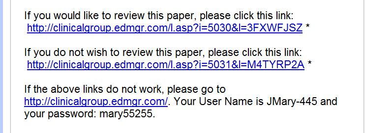 to click on the hyperlink to download the Reviewer version of the PDF. Update Unavailable Dates This link is available if the Editorial Office includes in the e-mail correspondence to Reviewers.
