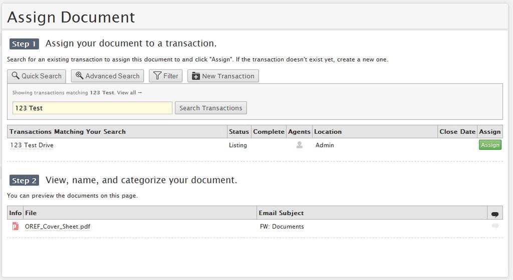 Step 1 Pick Transaction If you don t see it in the list under Step 1, type in part of the name