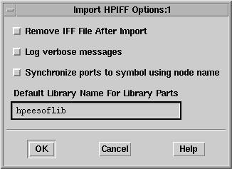 Selecting Import IFF Options This section describes the choices available in the Import IFF Options dialog box.