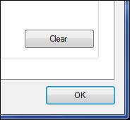 5 Click the [OK] button on the settings dialog box. The settings dialog box closes.