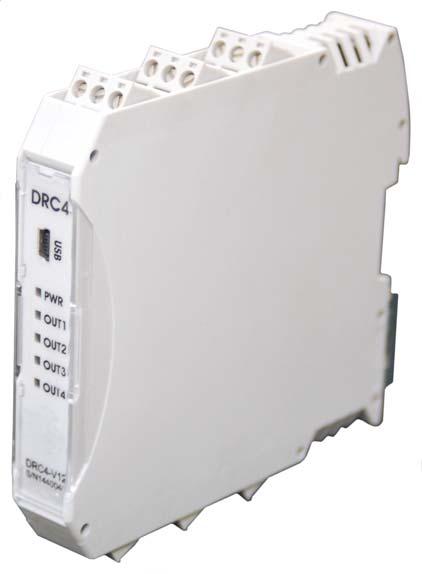 DRC GENERAL FEATURES STANDARD FEATURES Easily configured using software or hand held interface LED indication of power, output current and fault status Compact DIN-rail mount housing Multiple modes
