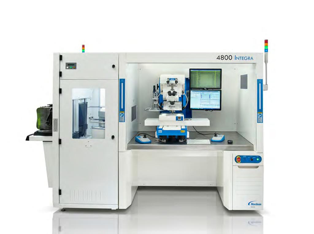 6 Nordson DAGE 4800 Bondtester Nordson DAGE 4800 Bondtester 7 Automated Wafer Testing Wafer Handler Integration The Nordson DAGE 4800 integrates with wafer handler systems to ensure reliable