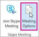 Open Outlook, and go to your calendar On the Home tab, in the Skype Meeting section, select New Skype Meeting. Tip: if you don t see the Skype Meeting section then Skype for Business is not installed.
