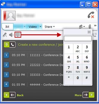 Joining a Conference in Progress Using your Lync Client Joining a Conference in Progress Using your Lync Client About this task If you want to join a conference happenning at this moment, you can do