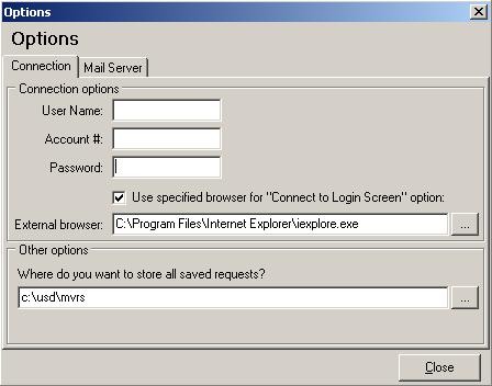 Check the box if you want your default browser to be used when running an MVR. 6.