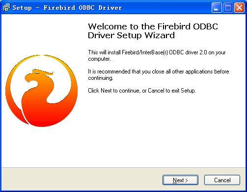 2. Installing Firebird ODBC 1. Run Firebird_ODBC_2.0-Win32.