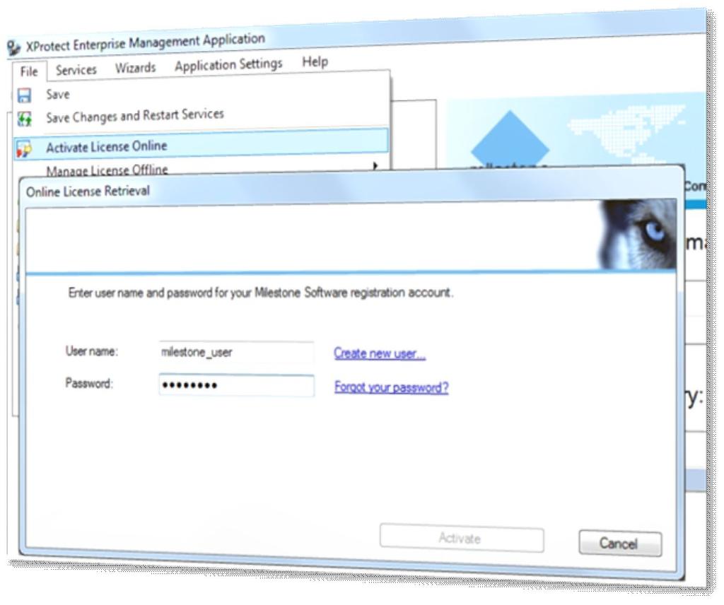 New license activation Register Software and Device License Keys online Similar to license handling in XProtect Corporate