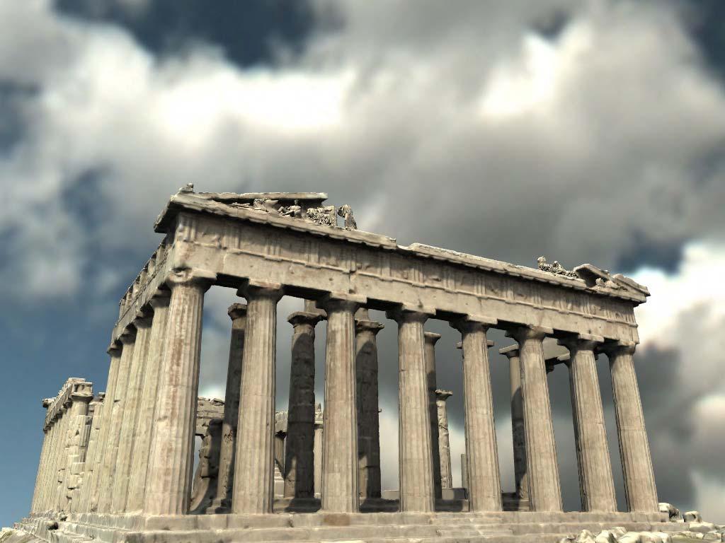 Parthenon Based on Paul Debevec s work, first shown at Siggraph 2004 The geometry for this demo comes from laser scans of the