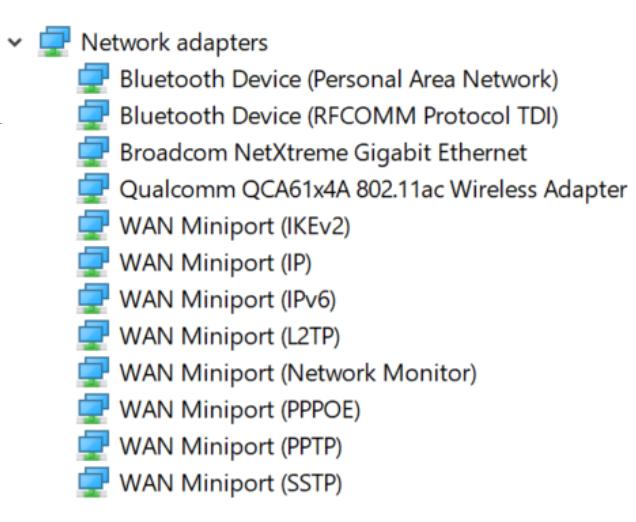 Network drivers Install the WLAN and Bluetooth drivers from the Dell support site. Table 11.