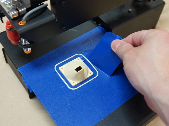 Some users prefer using a putty knife to pry the print up from the bed. Use the existing M3 screws and hex nuts on the fan to attach your awesome new fan shroud to your Printrbot Simple.