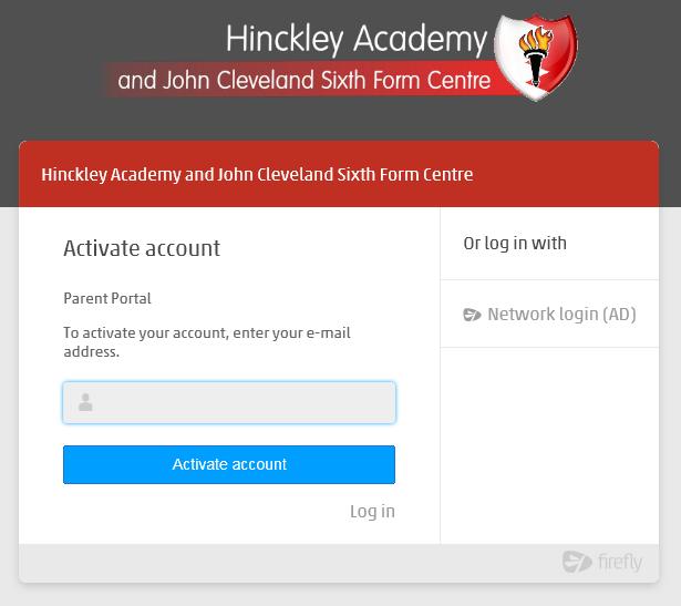 Enter your email address. This must match the email address that the school has got on record for you.