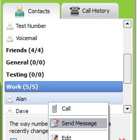 Instant Messages Firefly can also be used to send Instant Messages to any other Freshtel user on your contact list.
