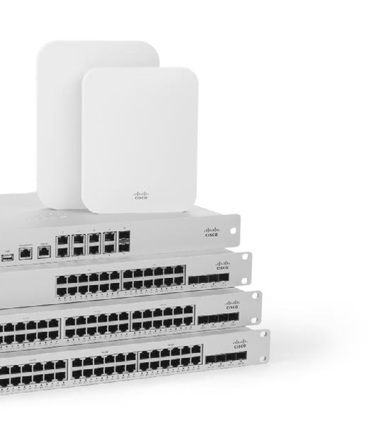 Product Information Cisco Meraki offers four product lines: MR access points, MS switches, MX security appliances, and Systems Manager MDM.