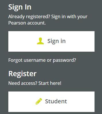 20 5. Sign in to an existing Pearson account or register for a new account 6. Enter the Course ID provided by your instructor. You will need a Course ID to continue.
