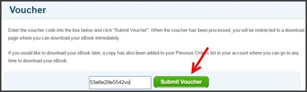 9 4. You will be redirected to the ebooks.com voucher page 5. Enter the redemption code provided in the Virtual Backpack and click Submit Voucher 6. Do one of the following: a.