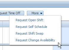 Initial shift requests prior to the Roster being created Request Shift Swap