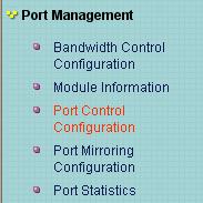 Negotiation: Set force, auto or N-Way mode for port.