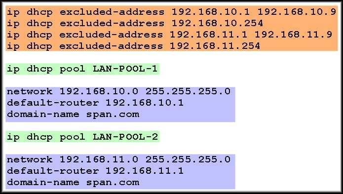To change the number of ping packets sent and/or the timeout wait value: Router(config)#ip ip dhcp ping packets number Router(config)#ip ip dhcp