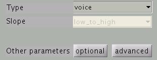 voice Find voice onset time that smoothed signal exceed the specified level.