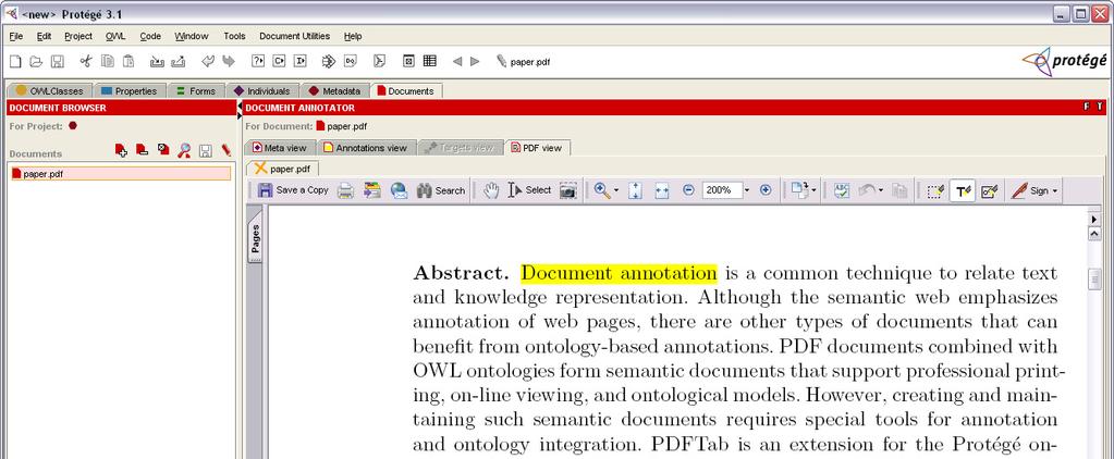 An Annotation Tool for Semantic Documents 765 Fig. 4. Annotation buttons in the Acrobat view Fig. 5.