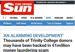 Trinity Data Trinity College Dublin, The University of