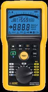 displayed parameters Program alarm set points Test lead resistance compensation Rel set and compare measurements to a reference value KEY FEATURES* True Megohmmeter Test voltage from 10 to Insulation