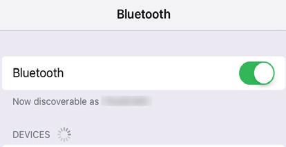 Making Initial Settings (Pairing) As an example, we explain how to make settings for an ipad. If you re using an Android device, refer to the owner s manual of the mobile device you re using. 1.