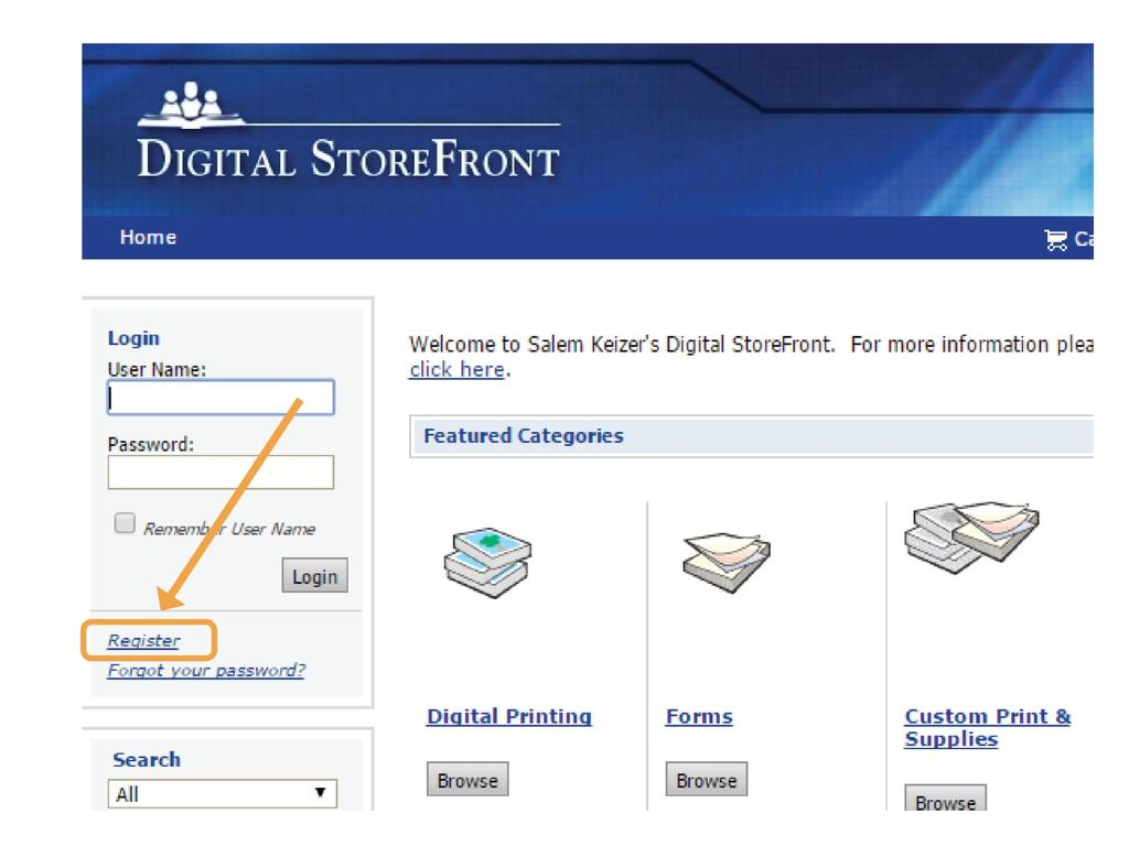 Create a DSF Account Step One: On the DSF home