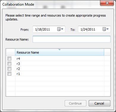 updates by using either the Resource/Task Usage views or Gantt Chart.