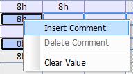 Click with the mouse in the appropriate cell of the % Complete column 3. Using the cell s spinner ( ) navigate to the desired value or type it in the cell 4.