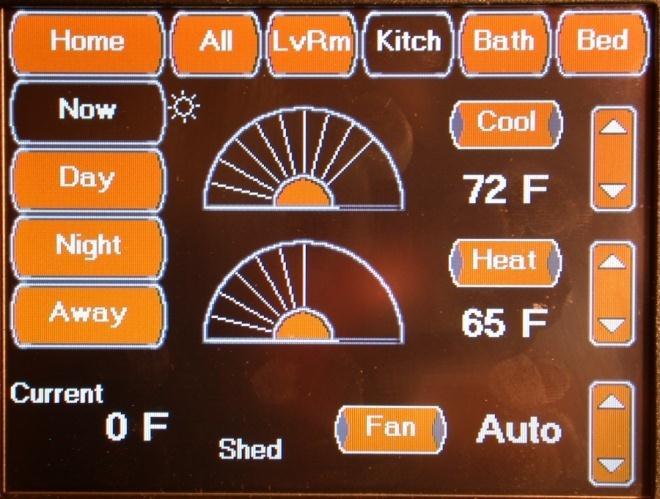 CLIMATE LVRM SCREEN Pressing the Heat or Cool Button activates all of the zones for the selected function at one time.