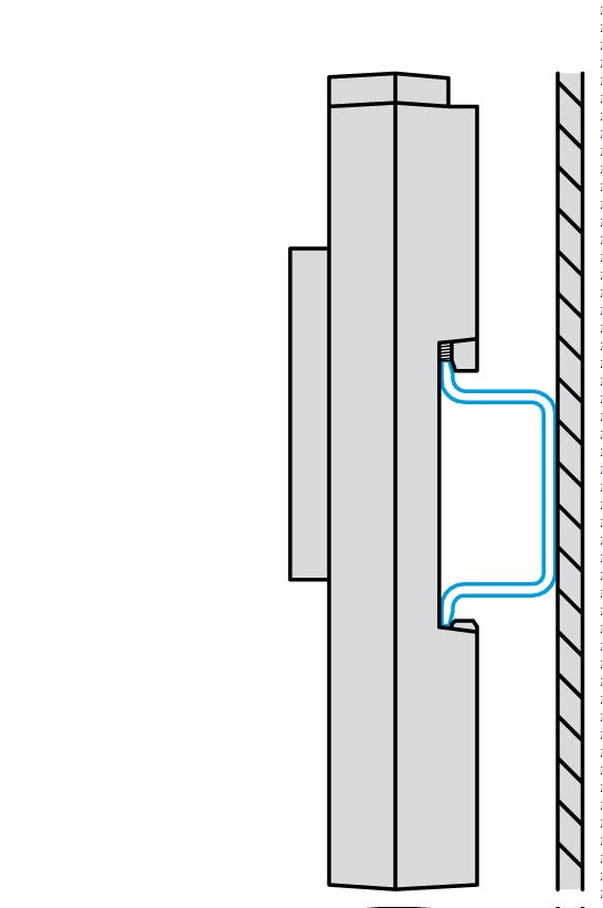 Mounting a rack on a DIN rail: NOTICE EQUIPMENT DAMAGE Do not mount BMXXBP1200(H), BMEXBP1200(H), and BMEXBP1002(H) racks on a DIN rail.
