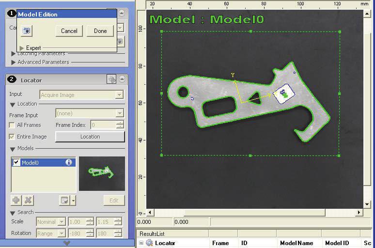 AdeptSight Pick-and-Place Tutorial - Create a Model Create a Model To find a specific part or object, AdeptSight must have an active model of the part.