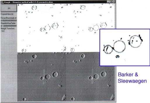 Linear Regression: Example 2 Detecting craters (ellipses/circles) on Mars from 2D image data Randomly sample dark points in