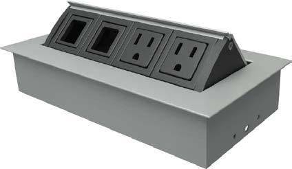 PPD5P-B 1 Power,1 Blank, 72" Cord, Black Powdercoat $236 PPD10 Fluid one touch door that remains