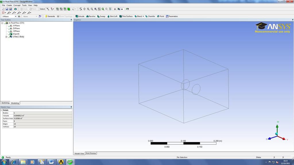 Step 9a: Once the student gets to this stage, that means he has finished from the DesignModeler and has to proceed
