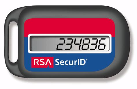 RSA key fob When a button is pushed the fob prints out a number The number is generated securely using methods