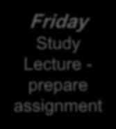 assignment Friday Study Lecture -