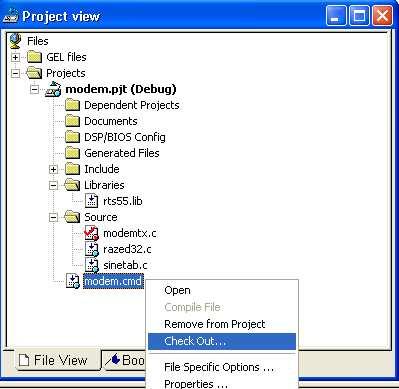 Configuring Projects Note: Limitations and Restrictions:Source files can be added to or removed from the project in the Project View.