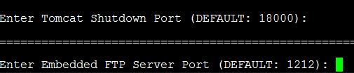 9. Provide the Embedded FTP Server port number.