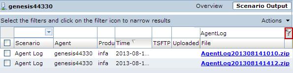 Time, or File name. Note: By default, the outputs are sorted in the descending order of the date/time.