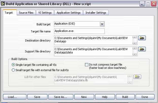 Redesigned Application Builder Create executables, DLLs, source distributions and zip files Bundle NI hardware drivers and
