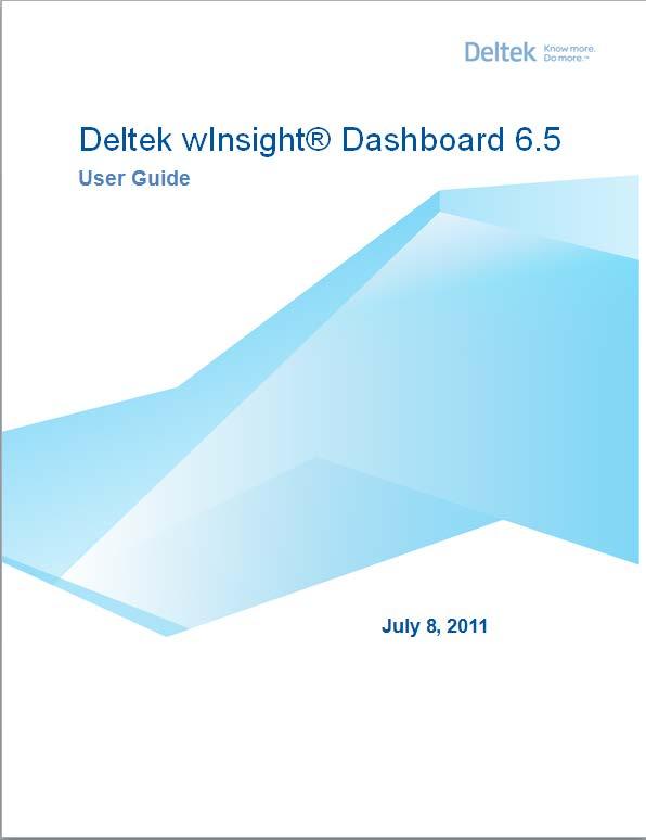winsight Dashboard Deltek winsight Dashboard 6.