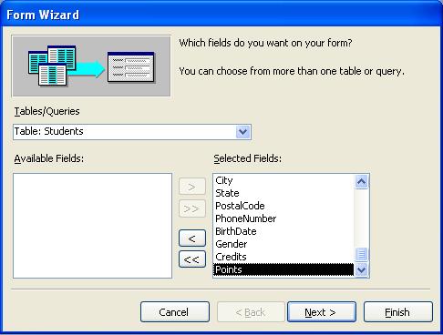 Laboratory work: CREATING A FORM Objectives To use the Form Wizard to create a form To move and size controls within a form To use the completed form to enter data into the associated table EXERCISE