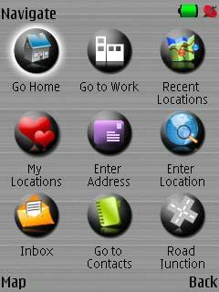 Navigate Menu From the Main Menu, select Navigate to display the options for selecting or specifying a destination.