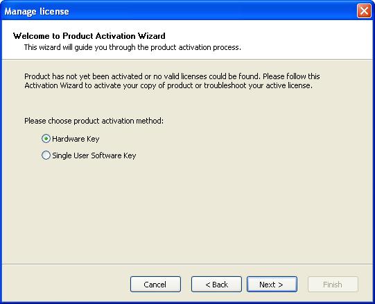 Installation and Activation 1. After the installation is complete, run the labeling software. The Warning window will open. 2. Click on Manage License. The Manage License window will open. 3.