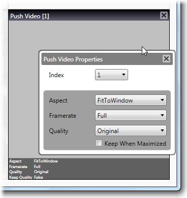 Ocularis Administrator User Manual Ocularis Administrator Push Video Configuration Push Video panes are used in Ocularis Client to manually push video from one logged in Ocularis Base user to another