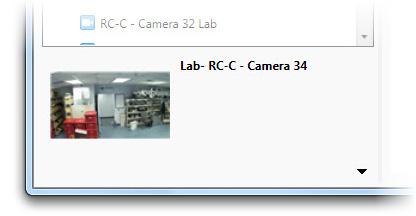 Select another camera and the preview thumbnail will update. Figure 71 Camera Preview Thumbnail 5.